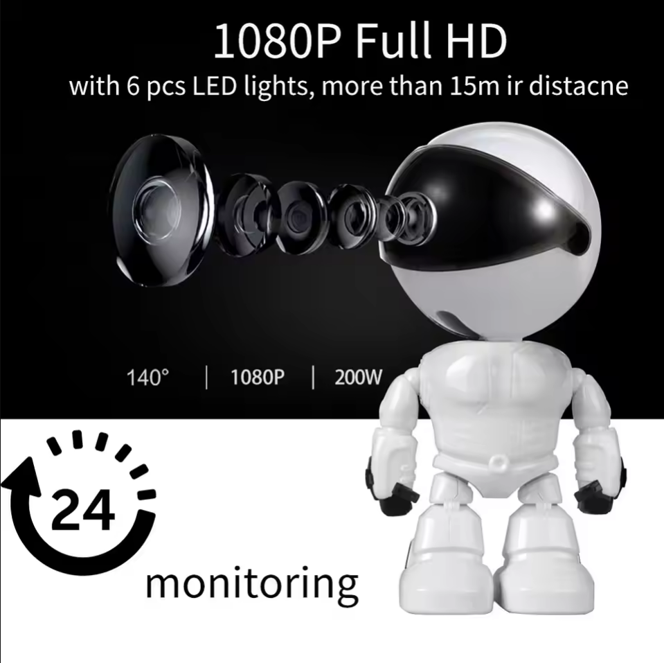 Home Security Robot - Smart Robot WiFi IP-camera 1080P HD