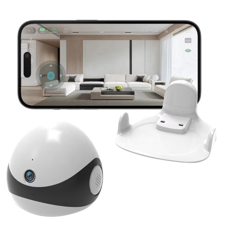 Home Security Robot - Draadloze 2K HD mobiele huisdier-begeleider robotcamera