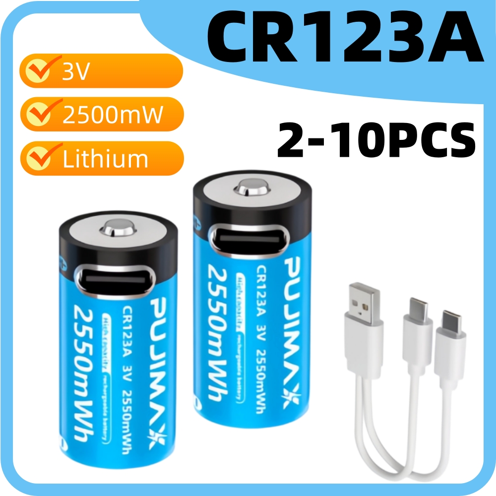 Home Security Battery Replacement - CR123A 3V 2500mWh oplaadbare lithiumbatterij, vervangende