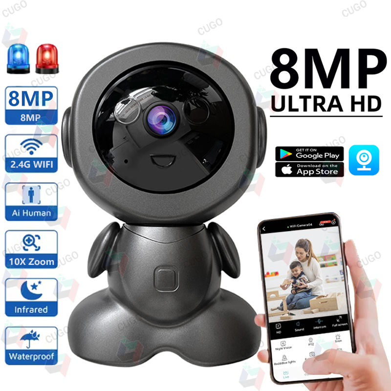 8MP Wifi Surveillance Robotcam - Home Security Robot recensie en prijs
