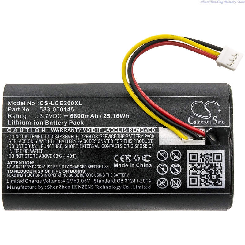 100% NIEUW 3.7V 5200/6800mAh V - Home Security Battery Replacement recensie en prijs